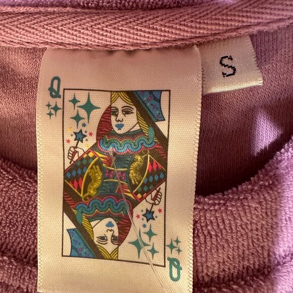 NWT QOS Lavender Terry Coral & Shell short and top set - Picture 3 of 5